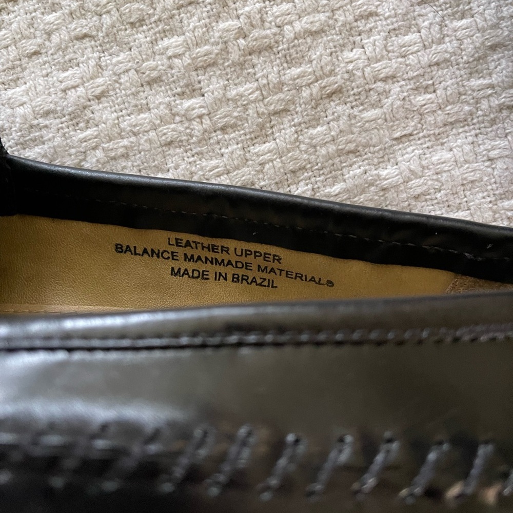 Stacy Adams men’s black leather woven loafers - Picture 5 of 5